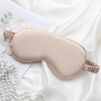 Double-Sided Silk Sleeping Eyeshade Light Blocking Breathable Travel Sleep Eye Mask Shields Protective Safety Goggle Eye Wear